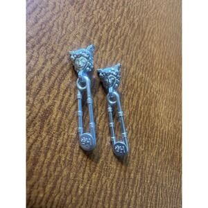 Shadow High Rainbow Costume Ball Demi Batista Doll Silver Safety Pin Earrings